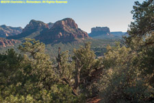 mesas in the distance