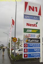 Charlotte and fast food signs