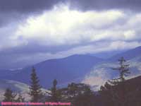 breaking storm over the White Mountains