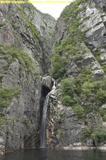 blue denim waterfall