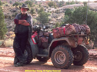 ATV rider and machine